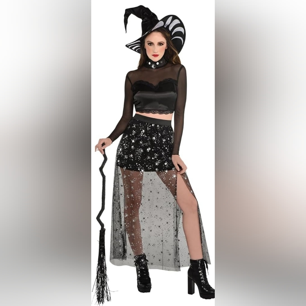 Lunar Witch Halloween Costume Women's Size L(10-12)